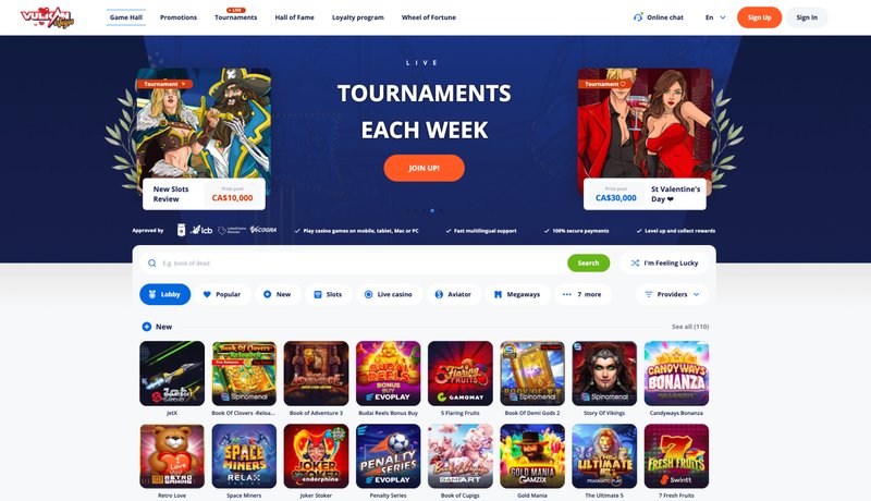 BonusHunt vous présente les jeux populaires de Vulkan Vegas, vulkan vegas promo code canada